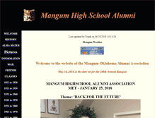 Tablet Screenshot of mangumalumni.com
